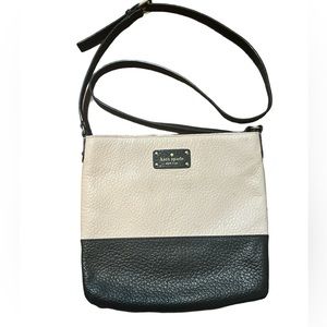 kate spade Two-Tone Black and Cream Crossbody Bag